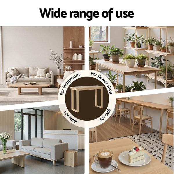 Artiss Console Table 110CM Pine Awezingly