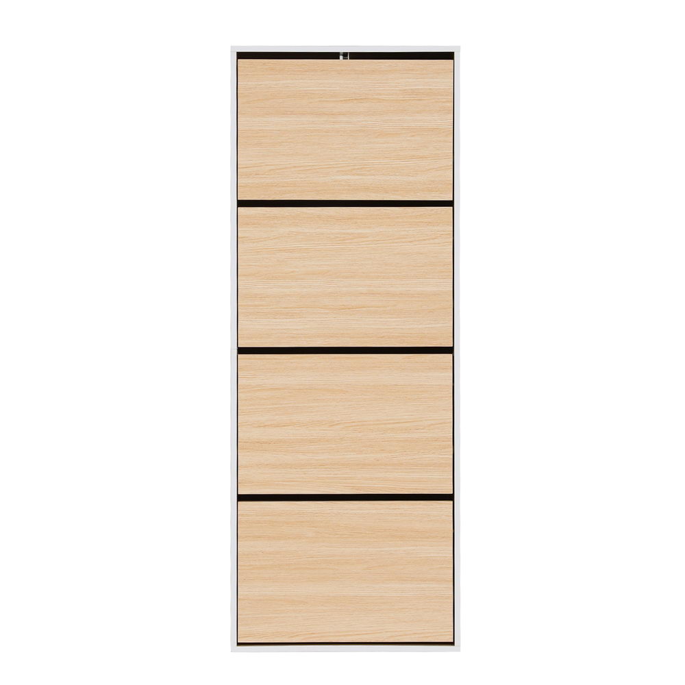 Artiss Shoe Rack Cabinet 24 Pairs Adjustable Shelf Pine Awezingly