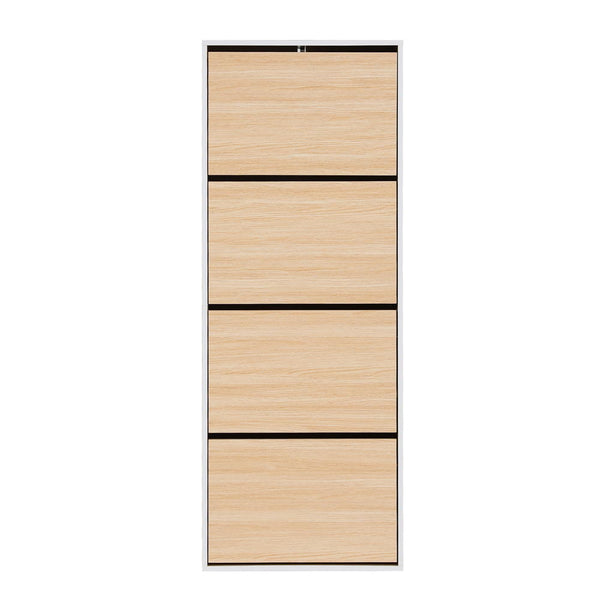 Artiss Shoe Rack Cabinet 24 Pairs Adjustable Shelf Pine Awezingly