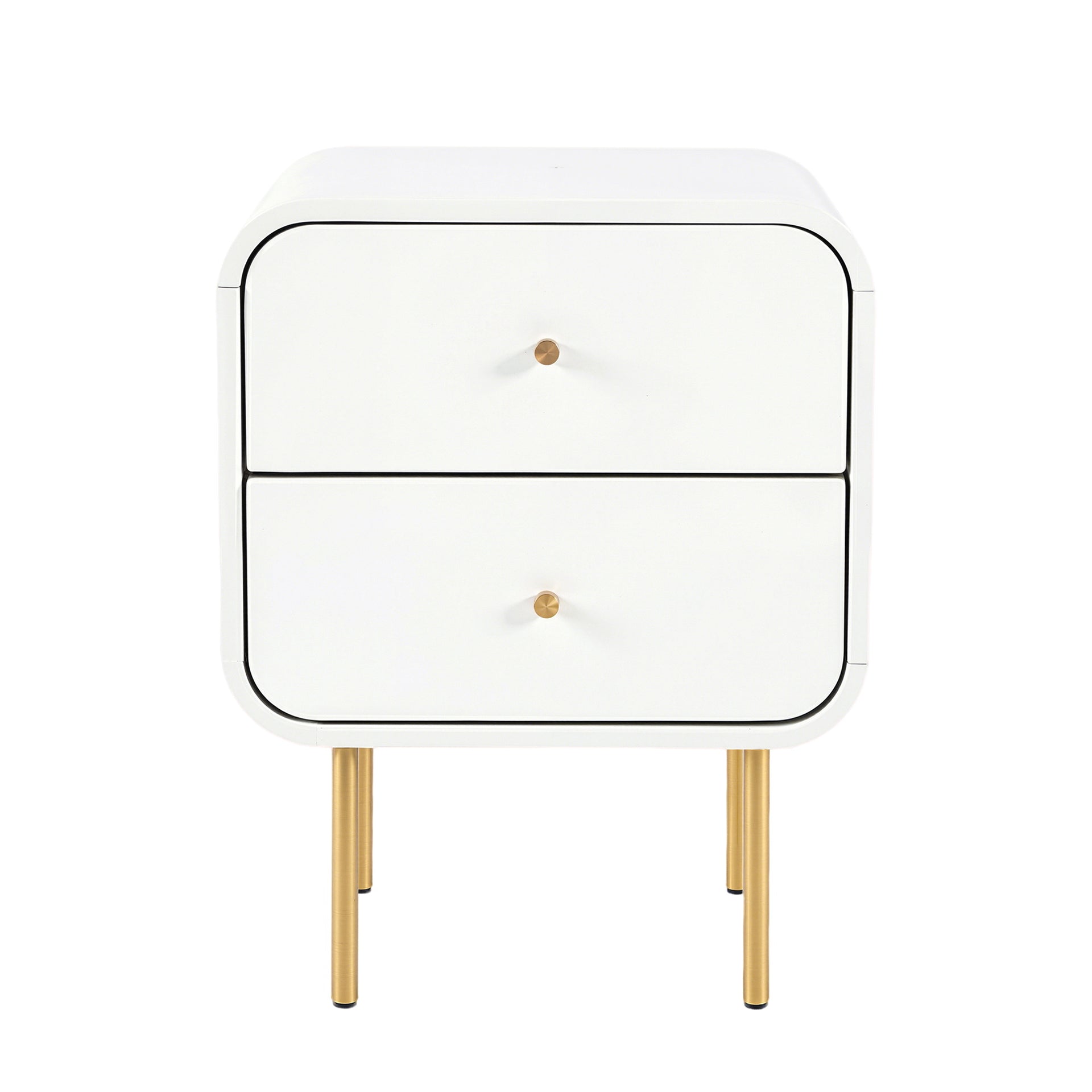Artiss Bedside Table 2 Drawers Side End Table Nightstand White Awezingly