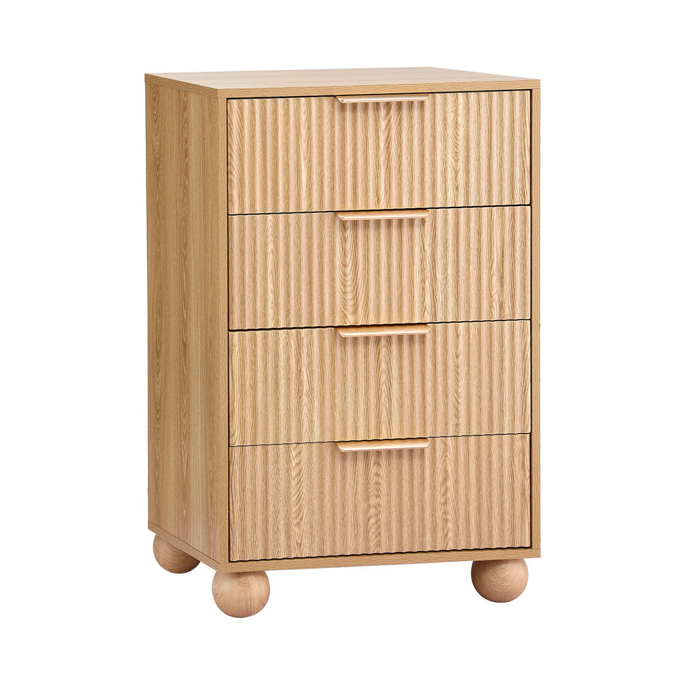 Artiss 4 Chest of Drawers Dresser Tallboy Pine Awezingly