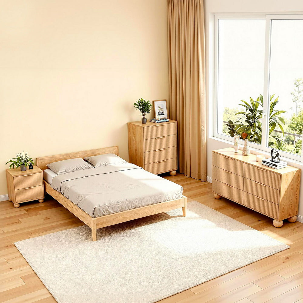 Artiss 6 Chest of Drawers Dresser Tallboy Pine Awezingly