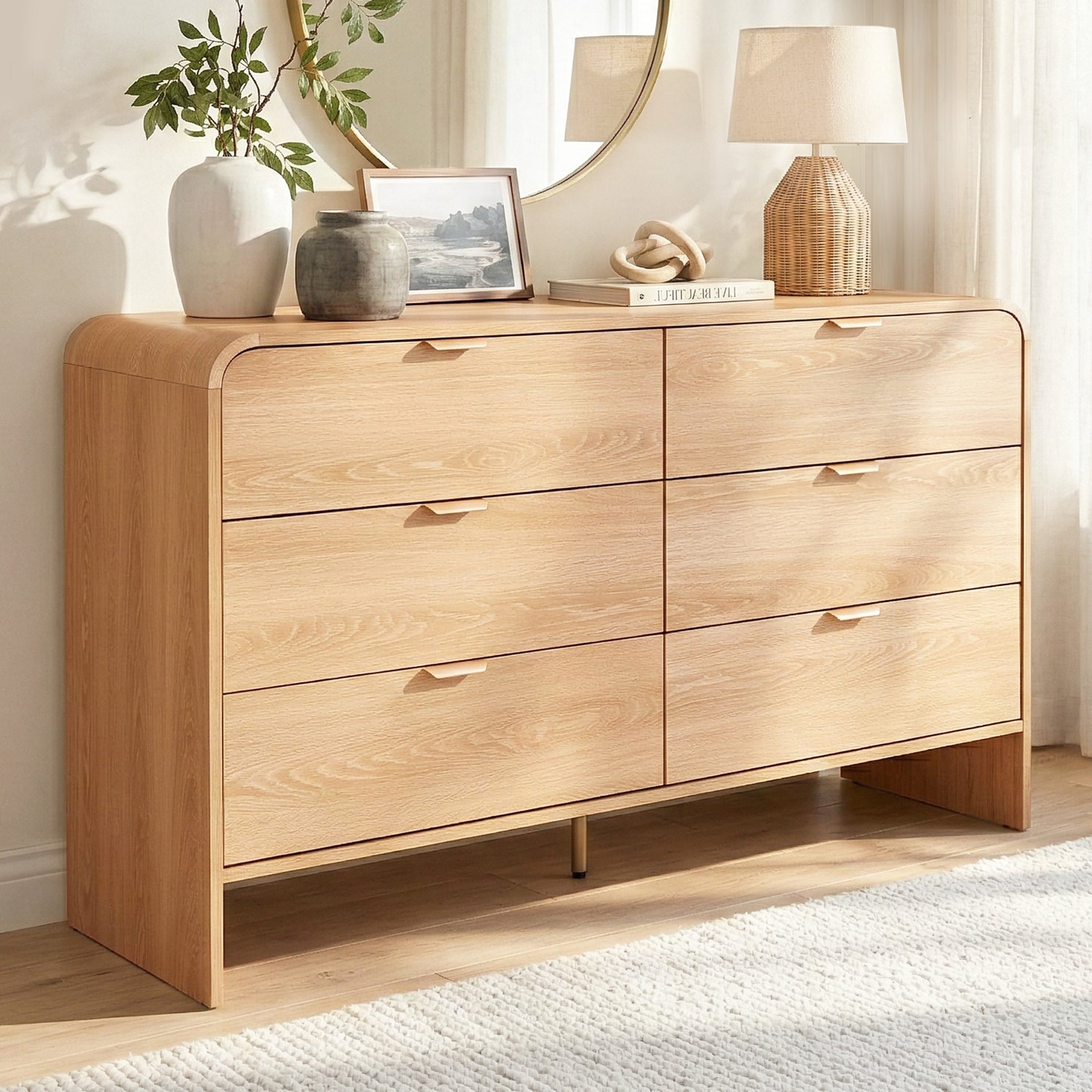 Artiss 6 Chest of Drawers Dresser Cabinet Pine Awezingly