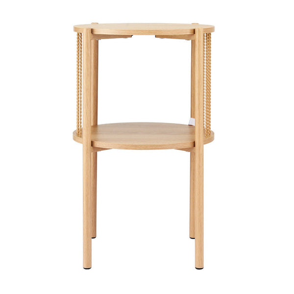 Artiss Coffee Table 2-Tier Round Wood Artiss