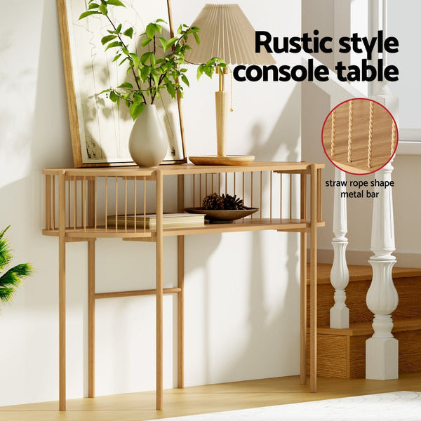 Artiss Console Table 124CM Pine Artiss