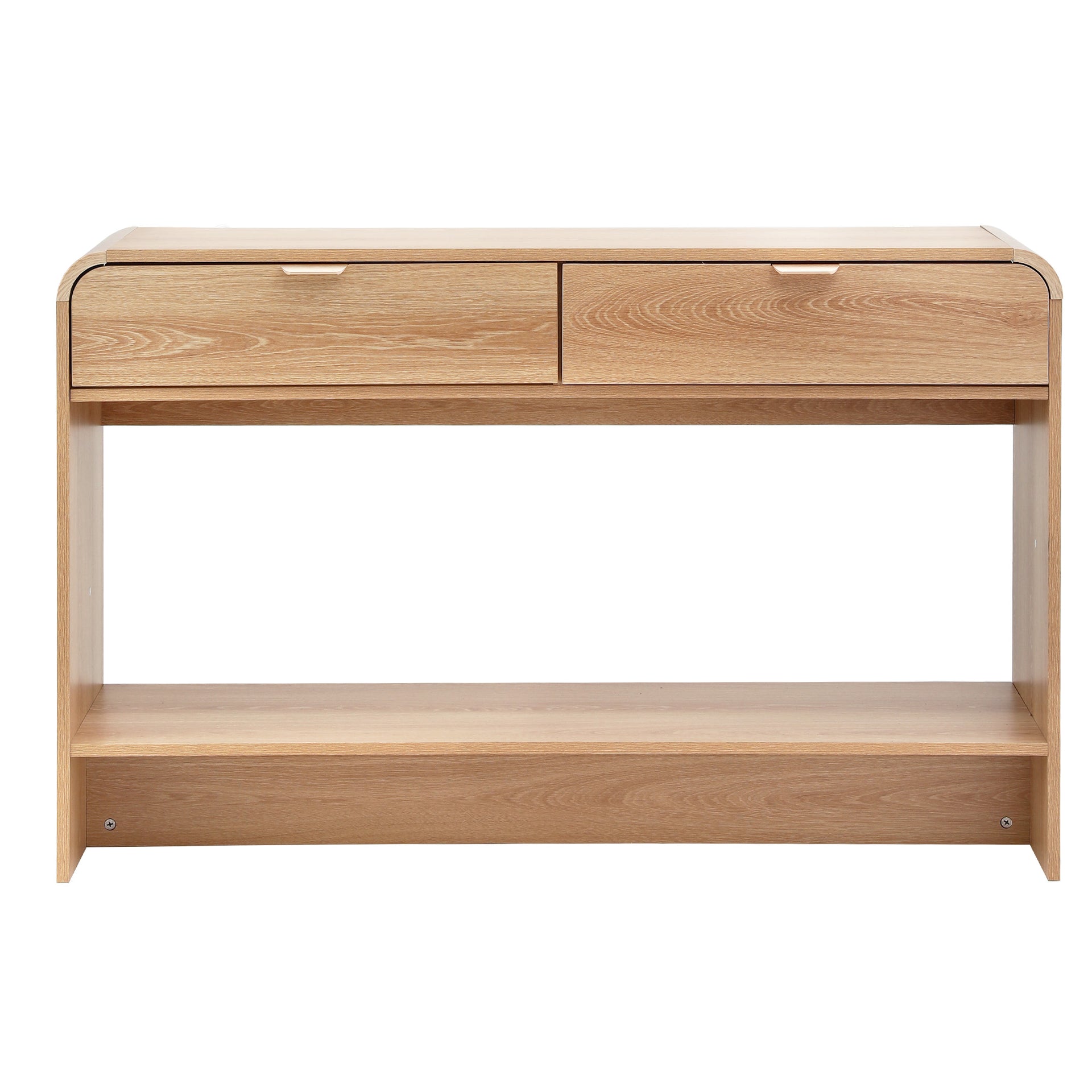 Artiss Console Table Hallway Entryway Storage Drawer Shelf Curved Edge 120CM Pine Awezingly
