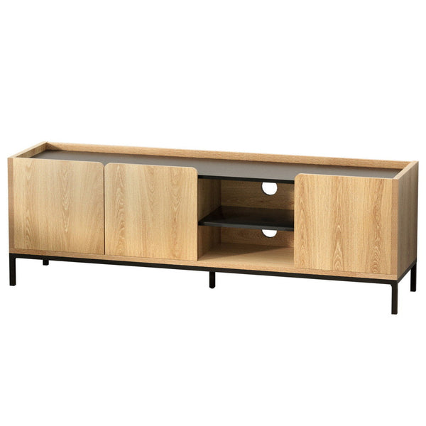 Artiss TV Unit Entertainment Unit Storage Cabinet Shelf 160cm Pine Awezingly