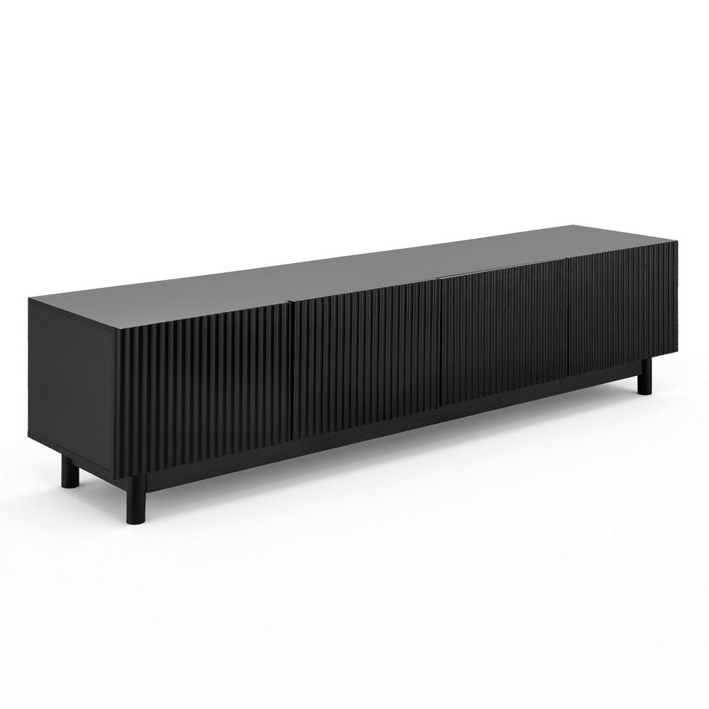 Artiss TV Unit Entertainment Unit Storage Cabinet 180cm Black Awezingly
