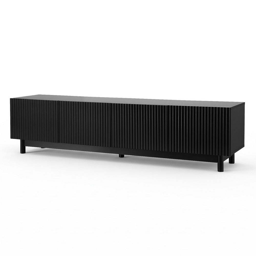 Artiss TV Unit Entertainment Unit Storage Cabinet 180cm Black Awezingly