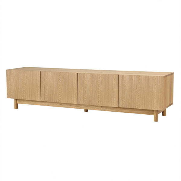 Artiss TV Unit Entertainment Unit Storage Cabinet 180cm Pine Awezingly