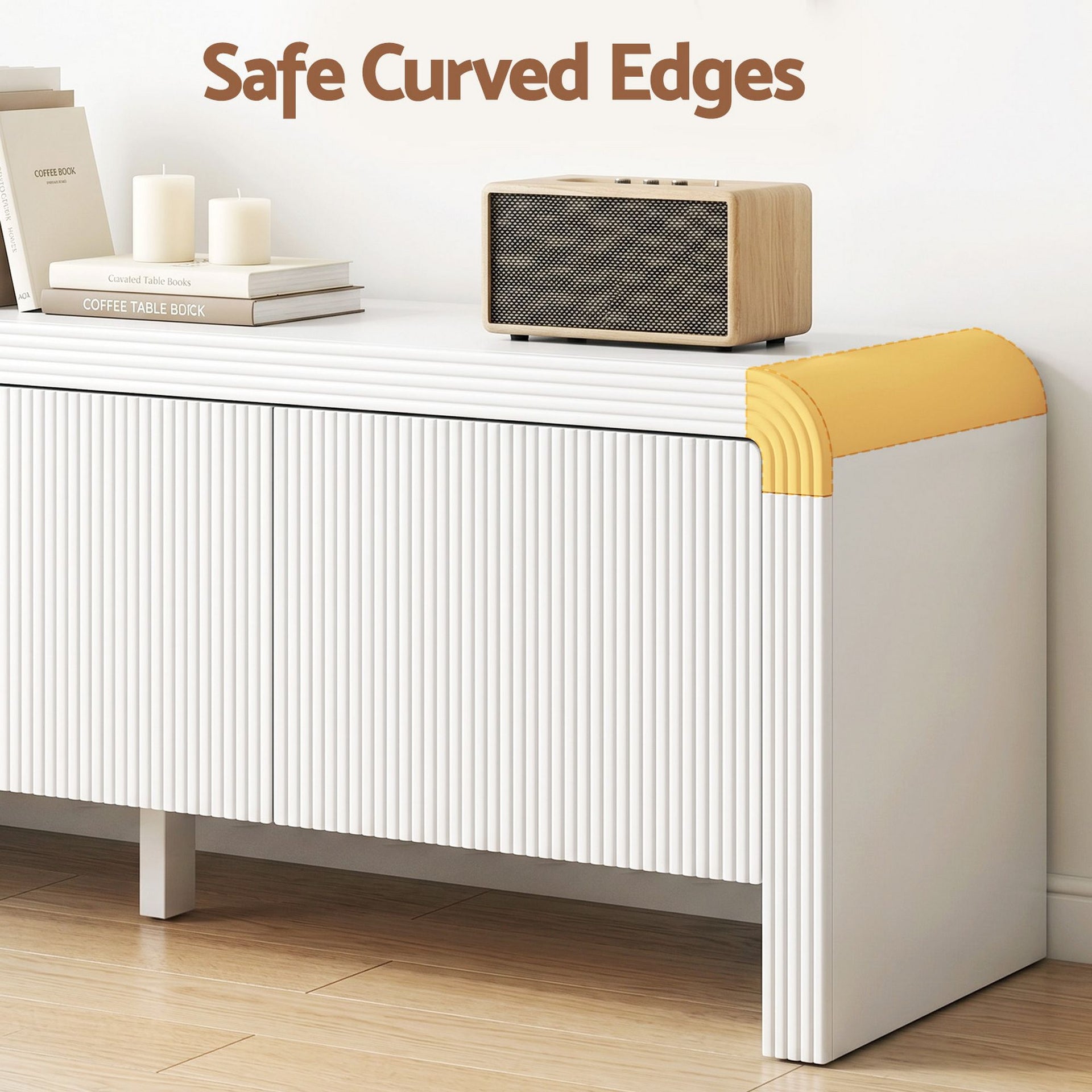 Artiss TV Unit Entertainment Unit Storage Cabinet 180cm White Artiss