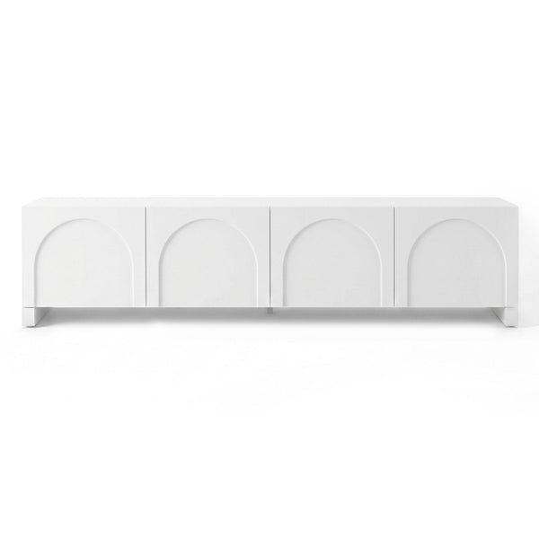 Artiss TV Unit Entertainment Unit Storage Cabinet Adjustable Shelf 180cm White Awezingly