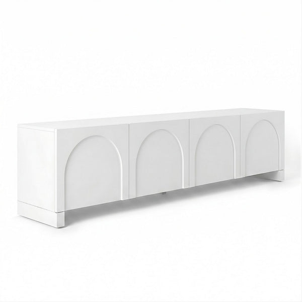 Artiss TV Unit Entertainment Unit Storage Cabinet Adjustable Shelf 180cm White Awezingly