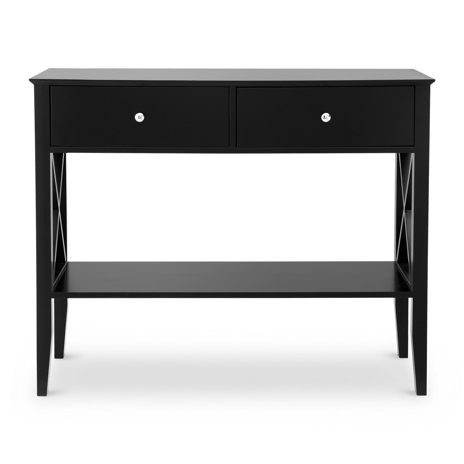 Artiss Console Table 2 Drawers 100CM Black Artiss