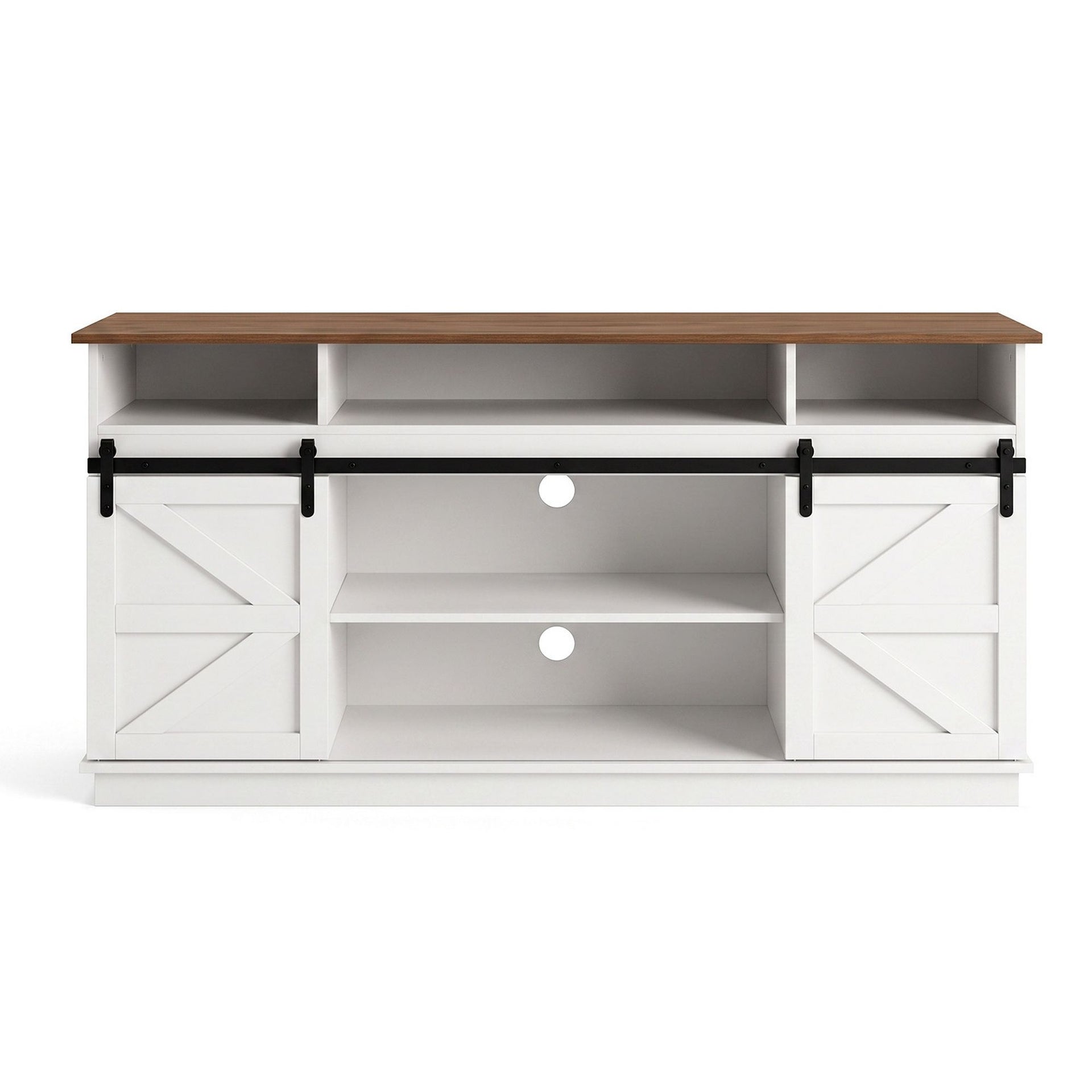 Artiss Buffet Sideboard Cabinet 150cm 3-Tier Kitchen Storage Sliding Doors White Awezingly