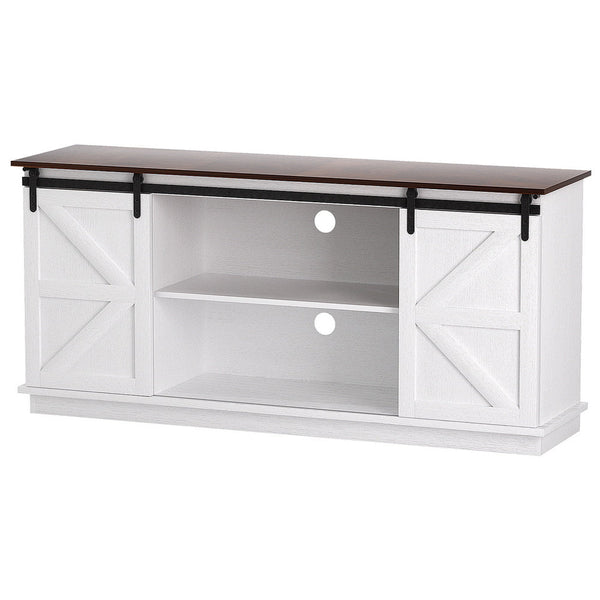 Artiss Buffet Sideboard Storage Cabinet Kitchen Cupboard Sliding Doors White Awezingly