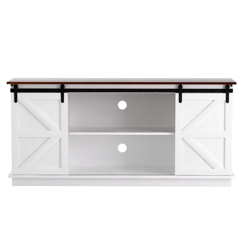 Artiss Buffet Sideboard Storage Cabinet Kitchen Cupboard Sliding Doors White Awezingly