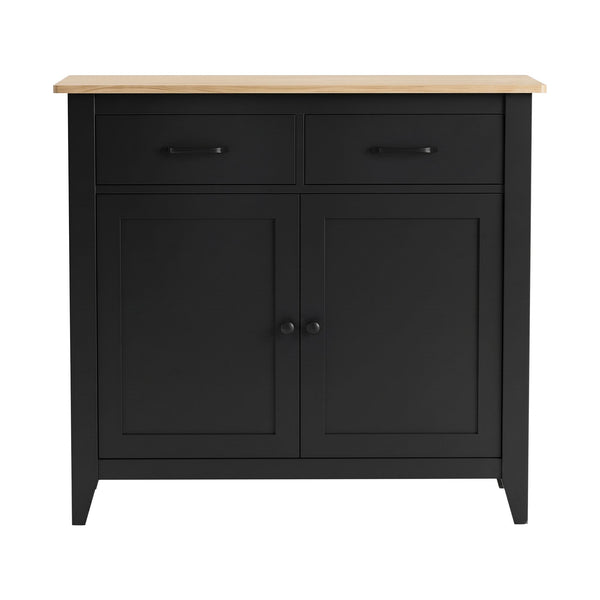 Artiss Buffet Sideboard Cabinet Kitchen Storage Cupboard Pantry 2 Drawers Black Awezingly