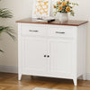 Artiss Buffet Sideboard Storage Cabinet Kitchen Cupboard Hallway 2 Drawers White