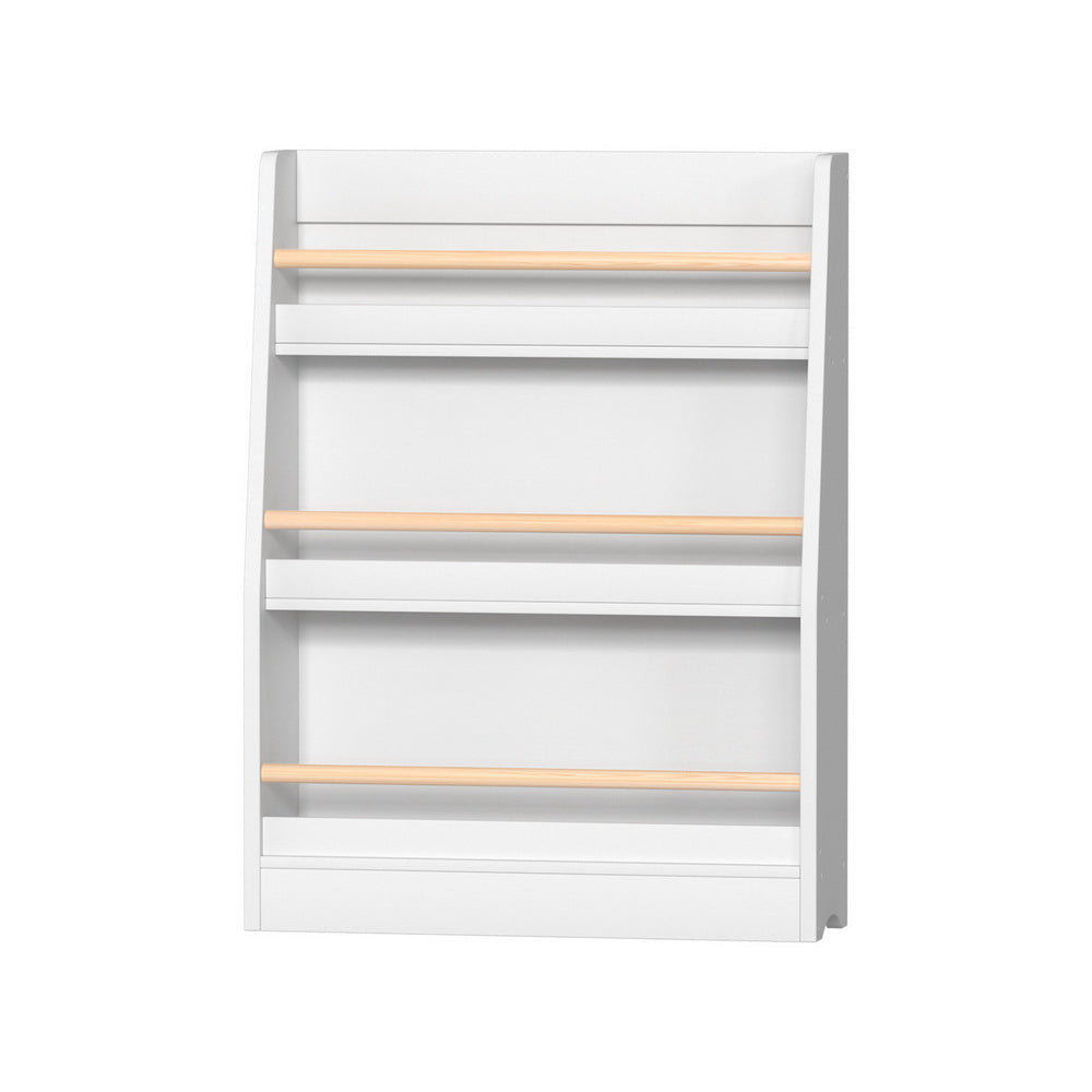 Keezi Kids Bookshelf 3 Tiers Storage Children Bookcase Organiser Display Shelf Keezi