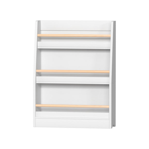 Keezi Kids Bookshelf 3 Tiers Storage Children Bookcase Organiser Display Shelf Keezi