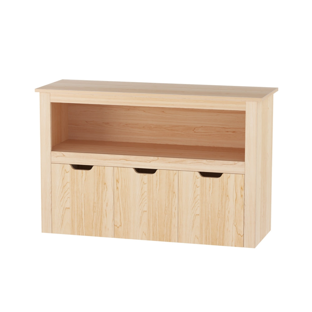 Keezi Kids Bookshelf 3 Drawers Storage Children Bookcase Toy Organiser Display Wooden Awezingly