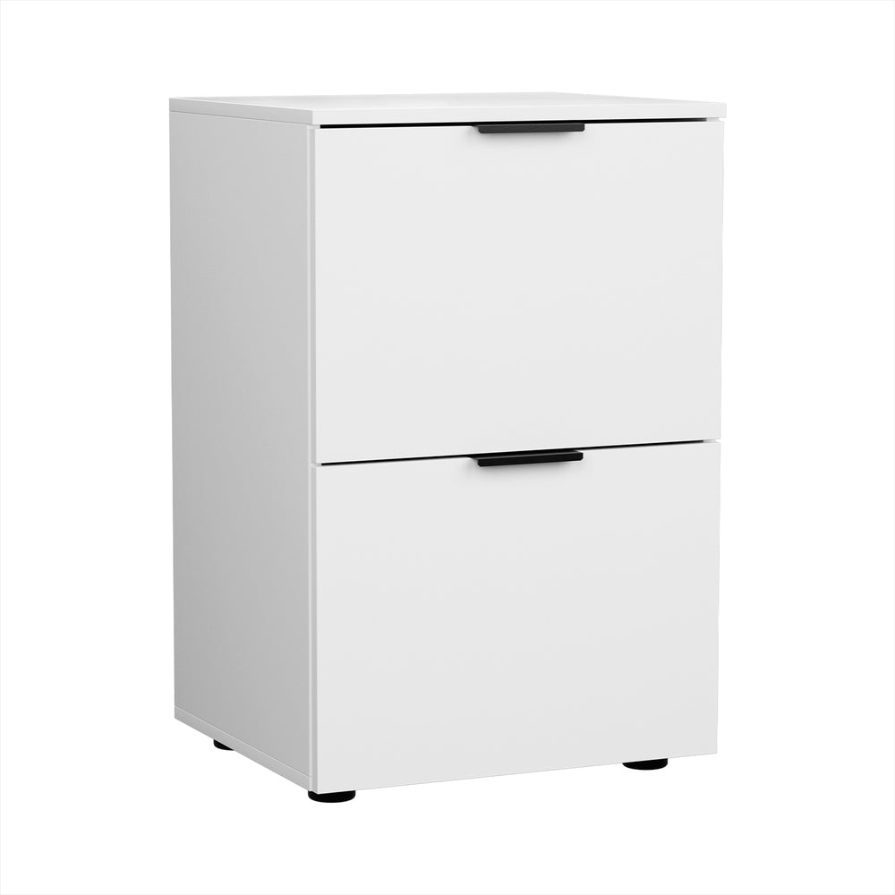 Artiss Filing Cabinet Files Storage Office Shelves File Organiser White 2 Drawer Artiss