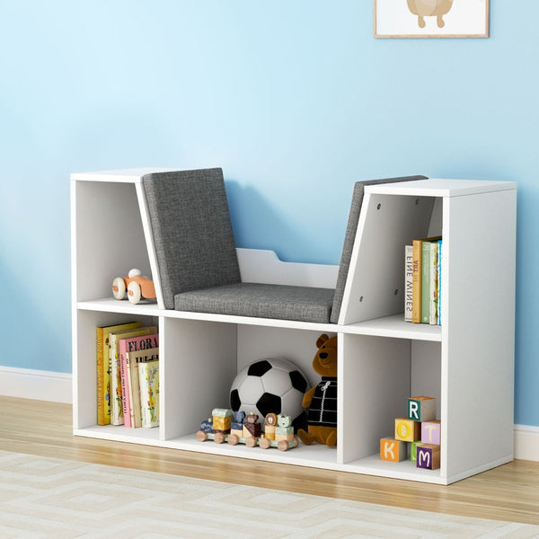 Keezi Kids Bookshelf Bookcase Toys Box Shelves Storage Cabinet Container Children Organiser Keezi
