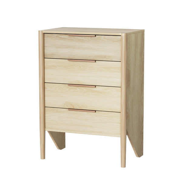 Artiss 4 Chest of Drawers - INEZ Oak Artiss
