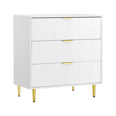 Artiss 3 Chest of Drawers Lowboy Cabinet White