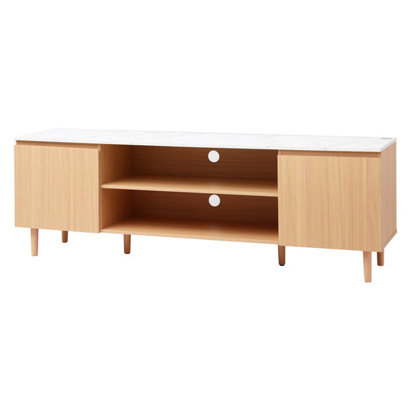 Artiss TV Cabinet Entertainment Unit Stand 180CM Pine White Artiss