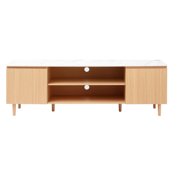 Artiss TV Cabinet Entertainment Unit Stand 180CM Pine White Artiss