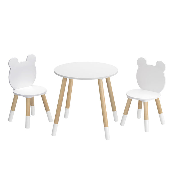 Keezi 3 Piece Kids Table and Chairs Set Activity Playing Study Children Desk Keezi