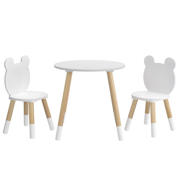 Keezi 3 Piece Kids Table and Chairs Set Activity Playing Study Children Desk Keezi