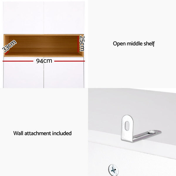 Artiss Shoe Rack Storage Cabinet 9 Tiers White Artiss