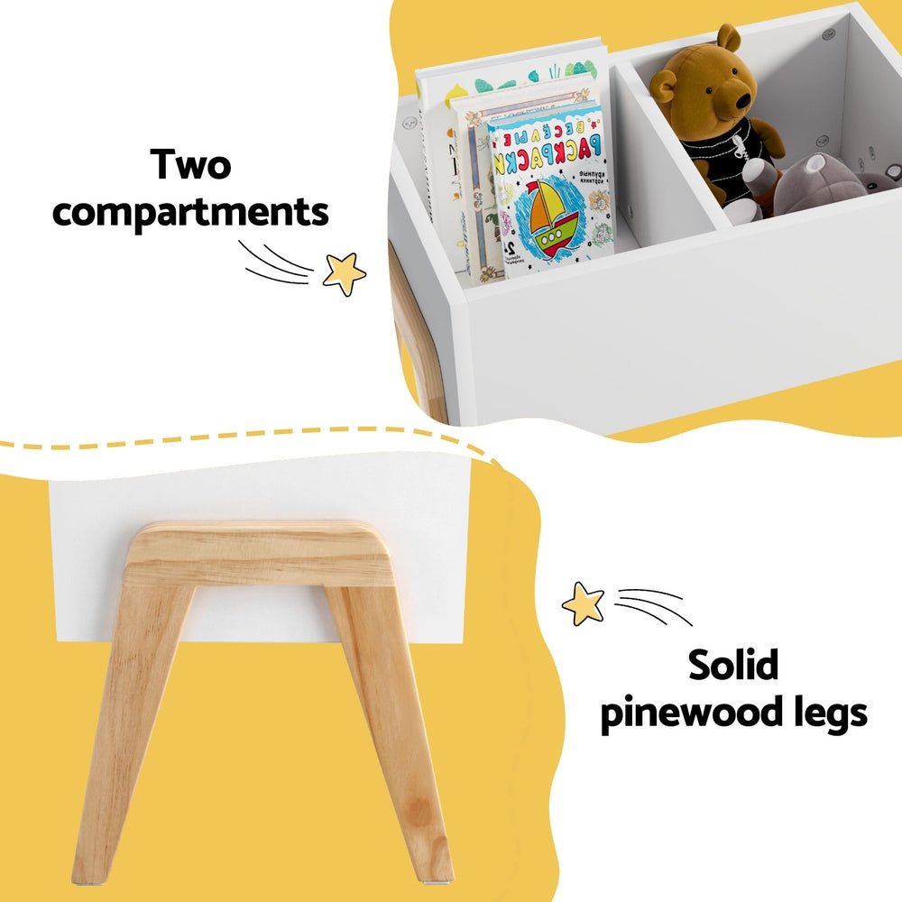 Keezi Kids Toy Box Chest Storage Bin Container Wooden Cabinet Clothes Book Organiser Bedroom Keezi