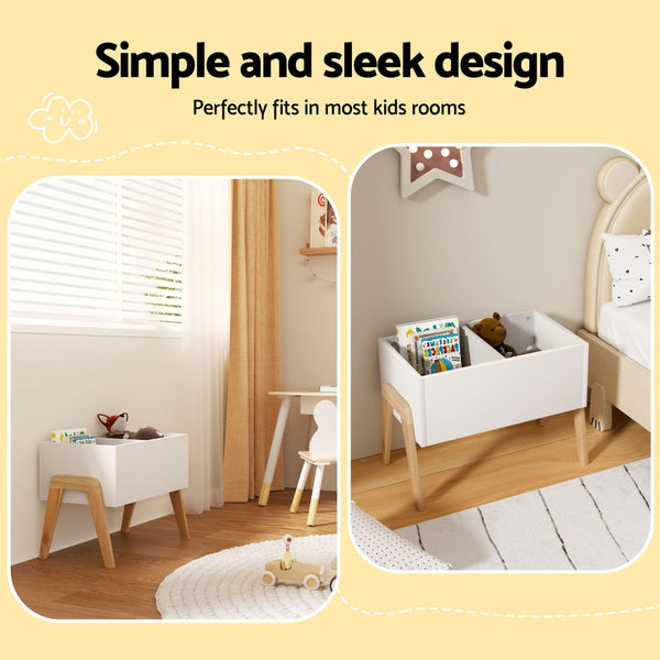 Keezi Kids Toy Box Chest Storage Bin Container Wooden Cabinet Clothes Book Organiser Bedroom Keezi