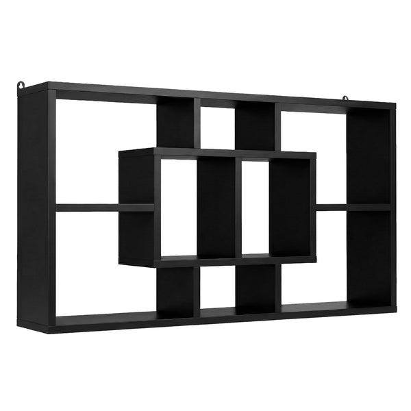 Artiss Floating Wall Shelves Bookshelf Black Awezingly