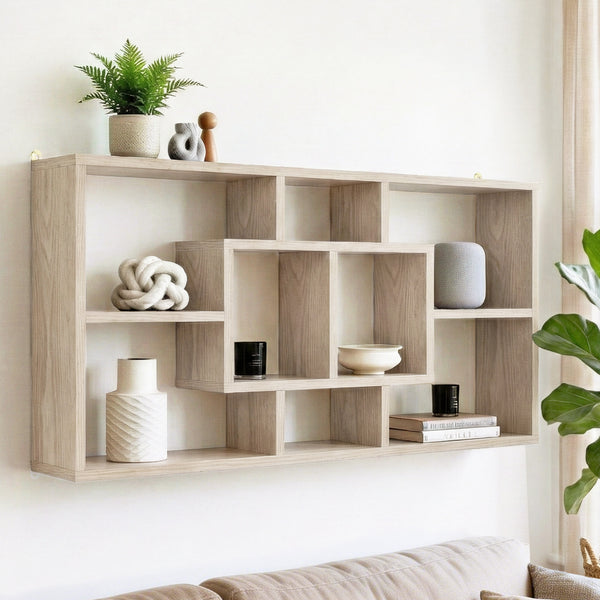 Artiss Floating Wall Shelves Bookshelf Wood Awezingly