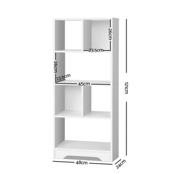 Artiss Display Shelf Bookcase Storage Cabinet Bookshelf Bookcase Home Office White Artiss