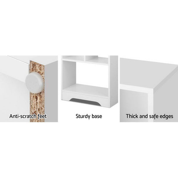 Artiss Display Shelf Bookcase Storage Cabinet Bookshelf Bookcase Home Office White Artiss
