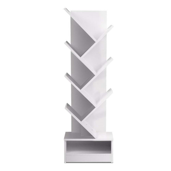 Artiss Display Shelf 7-Shelf Tree Bookshelf - White Artiss