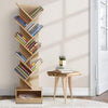 Artiss Display Shelf 9-Shelf Tree Bookshelf - Natural Wood