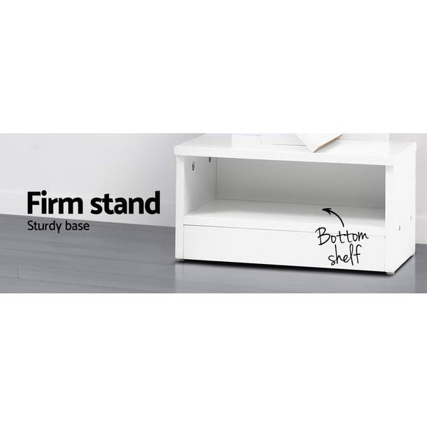 Artiss Display Shelf 9-Shelf Tree Bookshelf - White Artiss