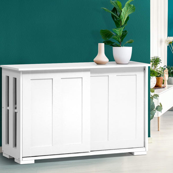 Artiss Buffet Sideboard Cabinet Storage Shelf Cupboard Hallway Table White Artiss