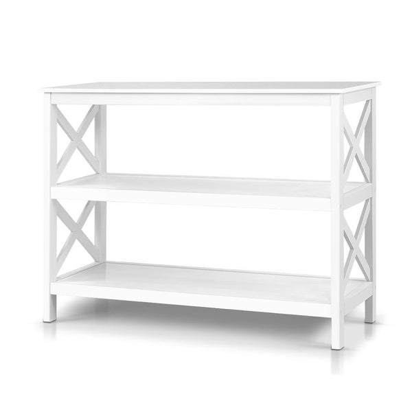 Artiss Wooden Storage Console Table - White Artiss