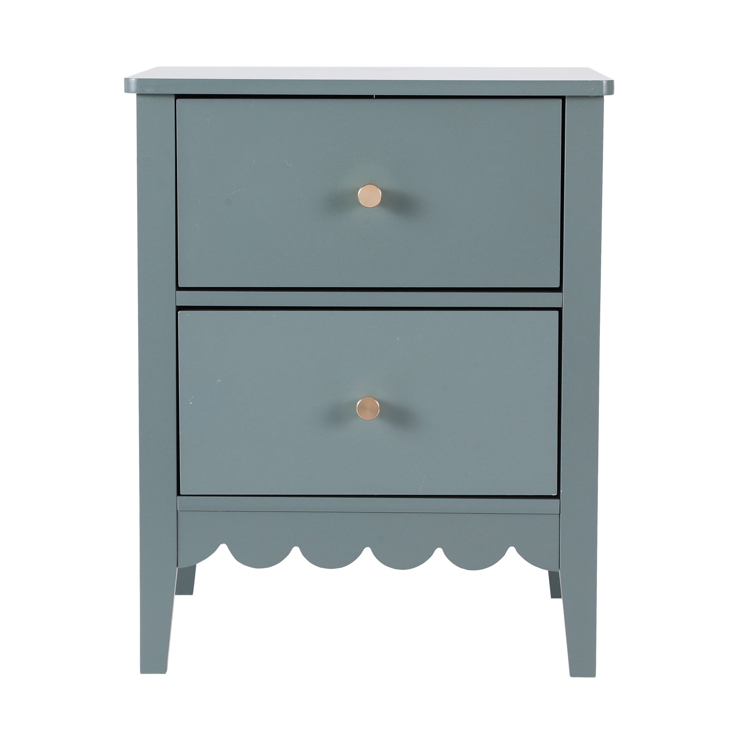 Artiss Bedside Table 2 Drawers Bedroom Storage Nightstand Green Awezingly