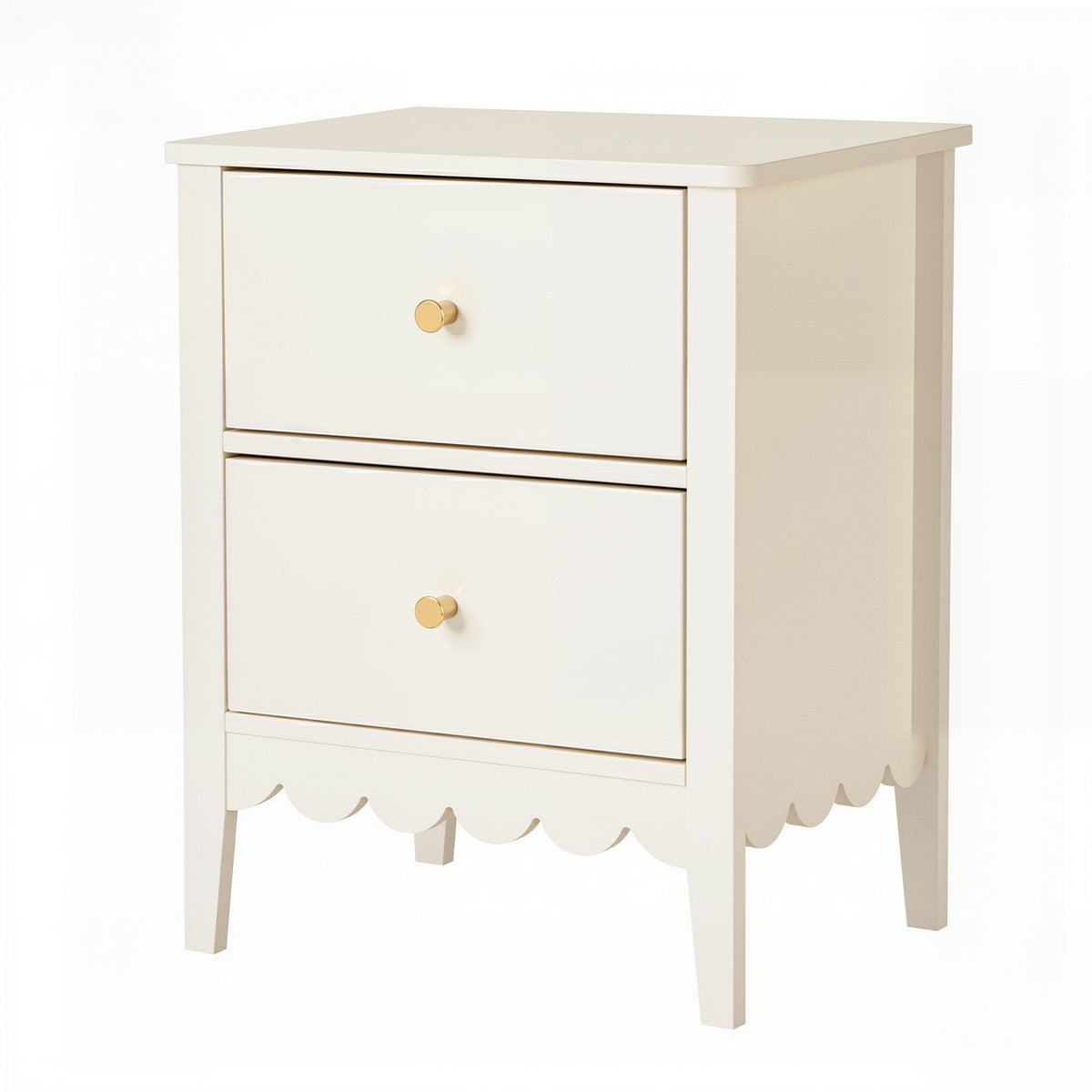 Artiss Bedside Table 2 Drawers Bedroom Storage Nightstand Beige Artiss