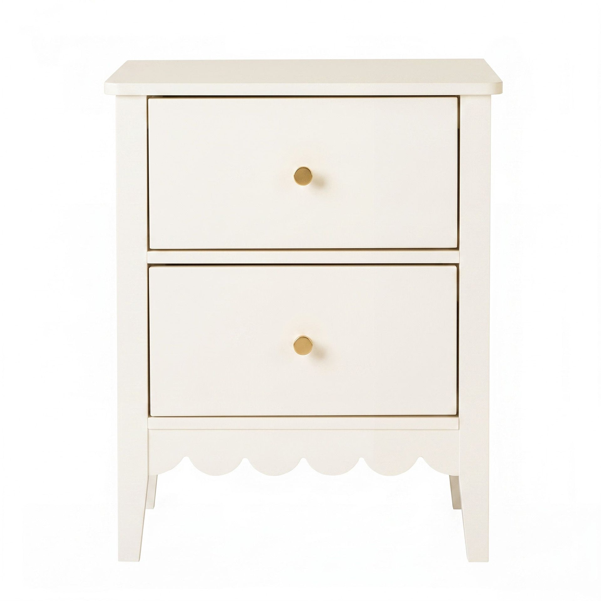 Artiss 2x Bedside Table 2 Drawers Bedroom Storage Nightstand White Awezingly