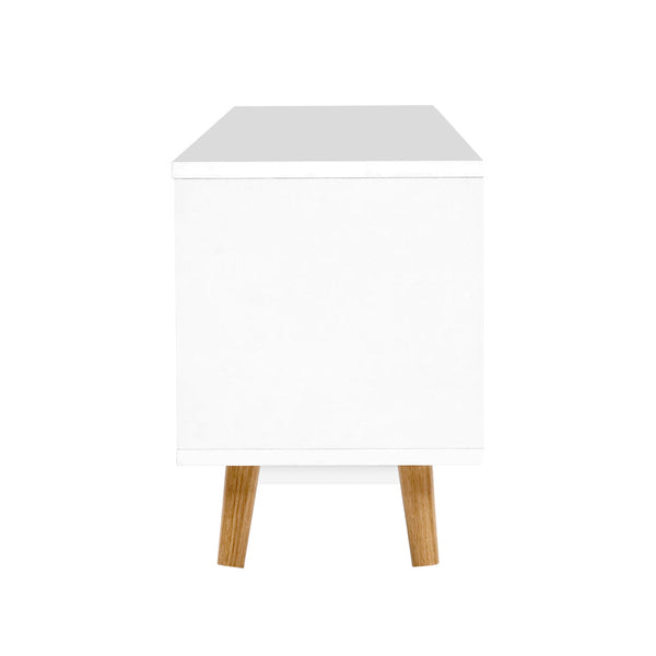 Artiss Wooden Entertainment Unit - White & Wood Artiss